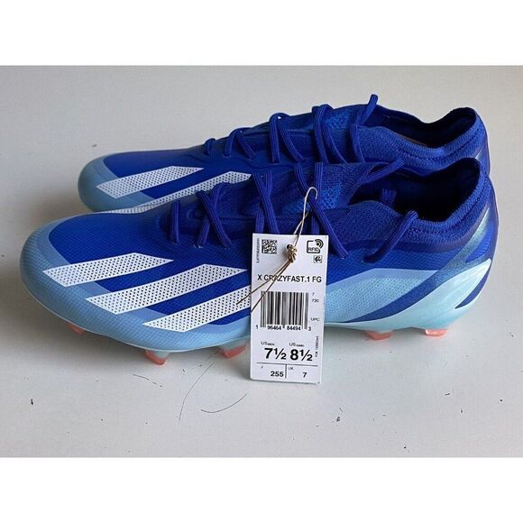 adidas X CRAZYFAST.1 FG Marine Rush Pack Soccer Cleats GY7416 Men 7.5 Women 8.5 - Picture 8 of 12